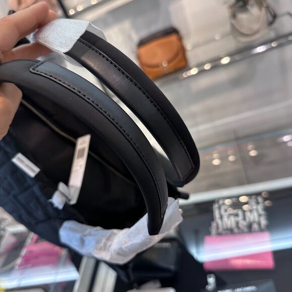 NWT! NEW! Marc Jacobs Jumbo Logo Nylon Quilted Tote Bag - Black - Picture 12 of 12